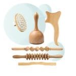 Kit Complet De Madérothérapie Pour Drainage Lymphatique Et Circulation Sanguine