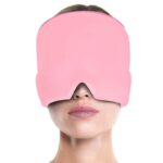 masque en gel pour soulager les migraines et le stress facial rose 679 1