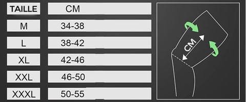 Jambières De Compression à Mémoire – Offre Flash : 1 Achetée, 1 Gratuite! 1 guide des tailles
