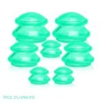 ventouses en silicone pour relaxation et bien etre corporel vert 402 1