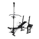 Banc de musculation avec poulie – Dossier réglable, leg extension et papillon