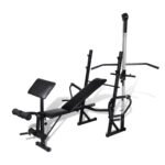 Banc de musculation avec poulie – Dossier réglable, leg extension et papillon