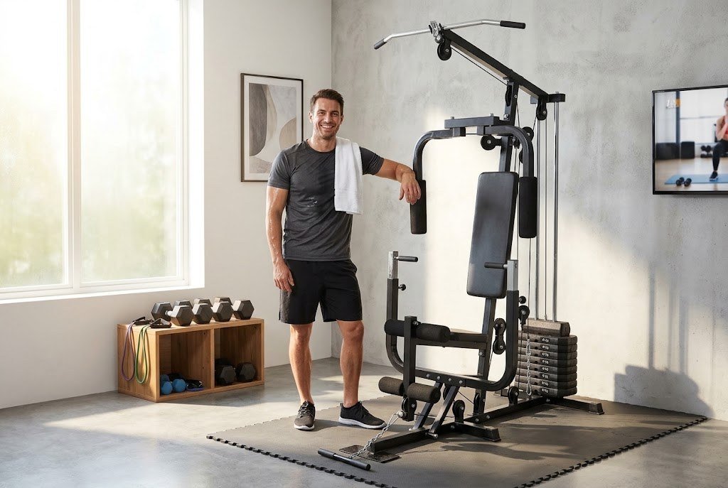Tout le corps sur une machine