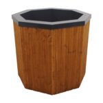 bain froid exterieur bois 550 l Bain froid extérieur bois 500 L, cuve gris graphite et habillage épicéa